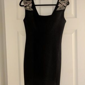 Guess Bodycon Black Dress - Size Medium